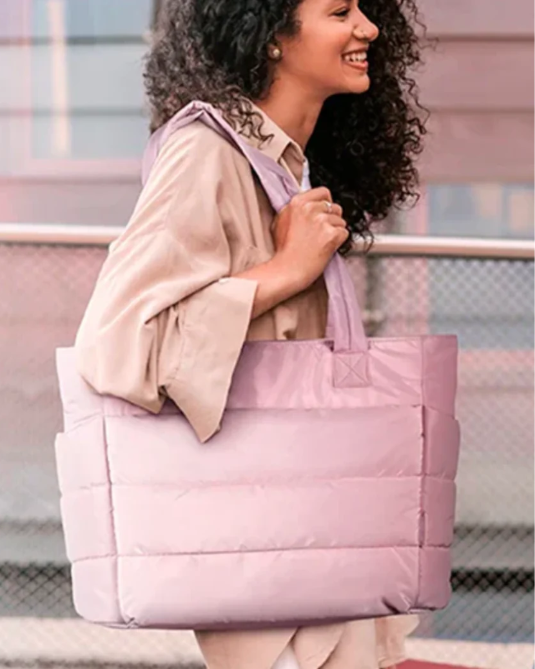 Bolsa Tote Puffer Marina