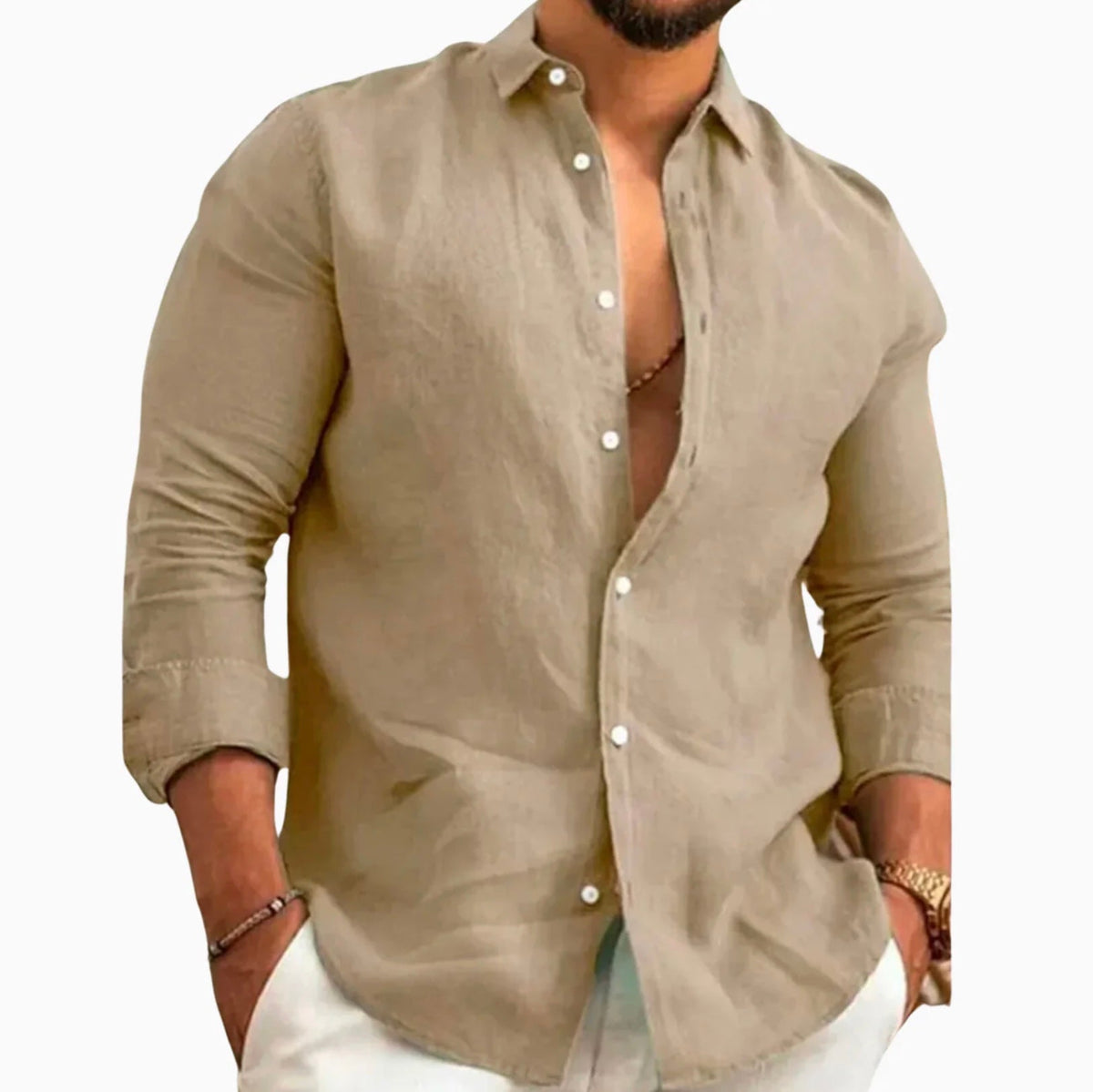 Camisa de Linho Premium Masculino