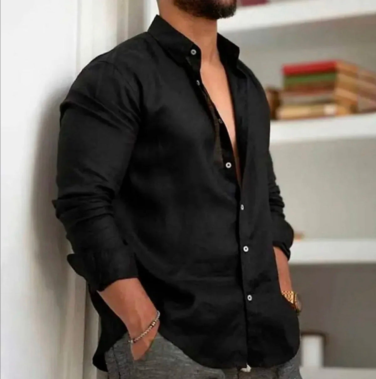 Camisa de Linho Premium Masculino