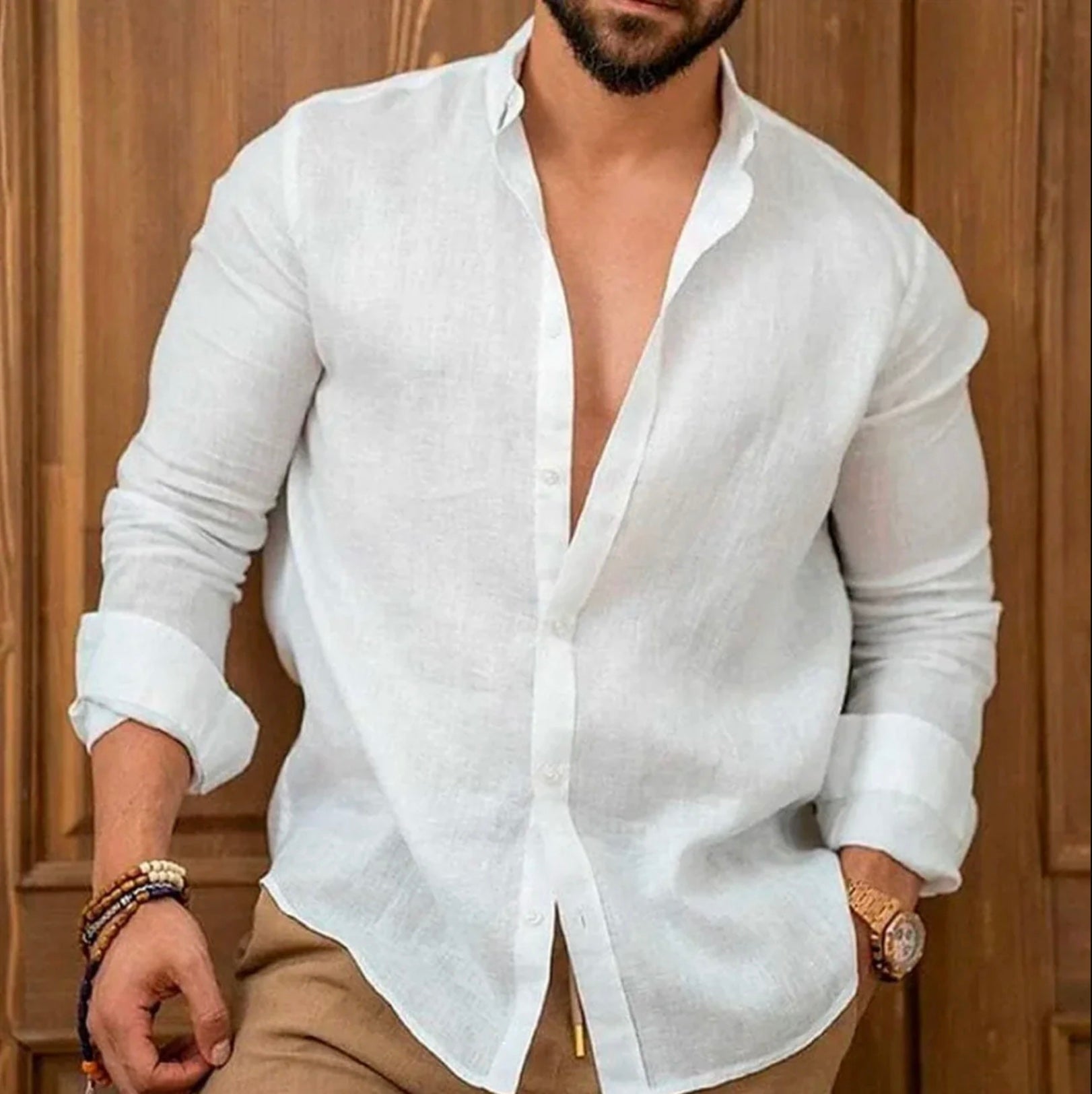 Camisa de Linho Premium Masculino