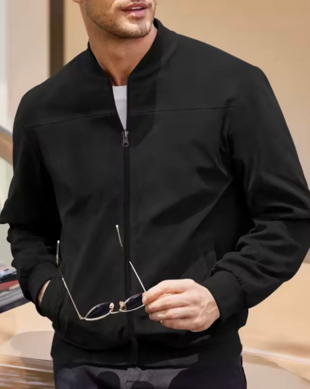 Jaqueta Masculina de Camurça Renoir